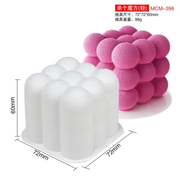 Bubble Candle Mould, 6 Cavity, Silicone Candle Mould, Sphere Rubik's Cube, Candle  Moulds for Wax, DIY Candle Mould, Candle Craft Moulds 