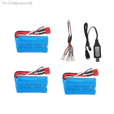 7.4V 1500mAh 18650 lipo Battery USB Charger for Wltoys 12428 12401 12402 12403 12404 12423 FY-03 FY01 FY02 rc toys battery [ Hot sell ] vwne19