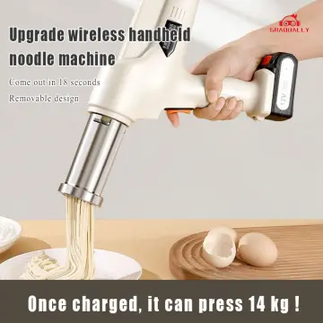 Household Electric cordless Pasta Maker New Automatic Wireless Operated Pasta  Maker Cutter Manual Noodles Dough Pressing Machine - AliExpress