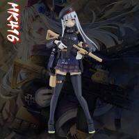 HK416ฟิกเกอร์เกมหน้าเด็กผู้หญิง13.5ซม. รูปปั้นสาวสวยสองมิติทำจากพีวีซีหุ่นแอคชั่นตุ๊กตาของสะสมตุ๊กตาคริสต์มาสกวางเรนเดียร์