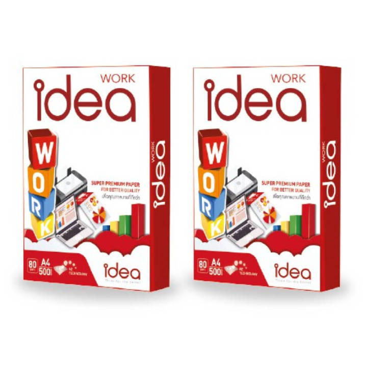 idea-work-กระดาษ-a4-ขนาด80แกรม-รุ่น-super-premium-ด้วย-2n-technology-คุณภาพสูง-สำหรับพิมพ์และถ่ายเอกสาร-ใช้ได้กับทั้งเครื่องปริ้นท์เลเซอร์-และอิ้งค์เจ็ทม