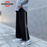 KYUSHUAD Quần Ống Suông Rộng Cho Nam Quần Thể Thao Hàng Ngày Quần Nam Quần