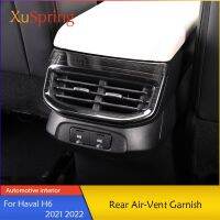 dghjsfgr For Haval H6 2021 2022 Rear Seat Console Air Conditioner Outlet Frame Cover Trim Garnish Decotive Stickers Car Styling