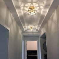 [COD] Luxury Personality Star Ceiling Lamp Balcony Aisle Corridor Entrance Net Lamps