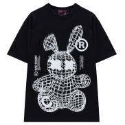 Áo Thun Unisex Bad Rabbit THE GRID Phông Nam Nữ 100% Cotton