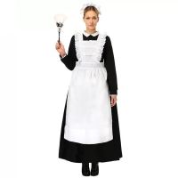 ?? Performance clothing~ French castle maid dress European and American maid clothing Automatic Maiden cos costume stage costume bar overalls