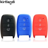 dvfggv Silicone Key Case Cover Shell for KIA Sorento 3 Optima Rio GT Line X-line KX K4 K5 Car Key Cover Holder Keyless Jacket 3 Button