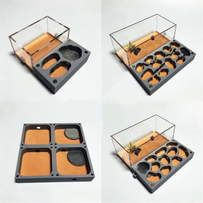 3D Acryl Flat Ant Farm Ecological Ant Nest With Feeding Area Concrete Ant House Anthill Workshop Moisturizing Water Pool New