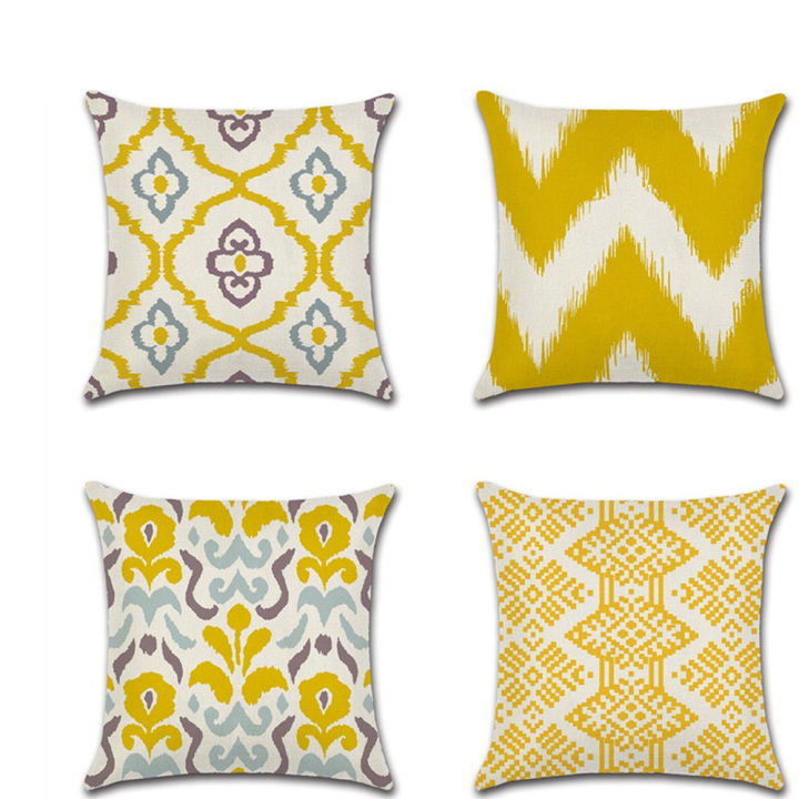 45x45cm-18x18-inch-set-of-4-pieces-of-geometric-cushion-cover-linen-green-yellow-colorful-pillow-cover-used-for-sofa-living-room-decoration-and-home-decoration