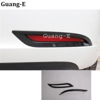 Car Style Carbon Fibre Cover Trim Back Tail Rear Fog Light Lamp Frame Stick 2pcs For Tesla Model 3 Model3 2018 2019 2020 2021