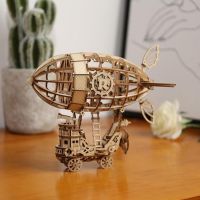 ‼️สต็อกไทย พร้อมส่ง‼️ จิ๊กซอว์ไม้ Rolife Airship Model 3D Wooden Puzzle TG407