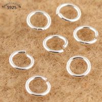 【YF】 20pcs Real 925 Sterling Anéis Anel de Divisão para Chaveiros Fazer Jóias Achados Acessórios