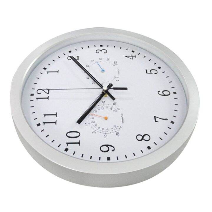 12inch-clock-automatic-time-adjustment-scanning-radio-controlled-clock-temperature-hygrometer-wall-clock-quiet-design