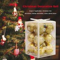 12Pcs Christmas Balls Xmas Tree Glitter Plastic Bauble Hanging Ornament Party Home Decor DIY Decoration