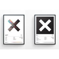 อังกฤษวง XX โปสเตอร์ผ้าใบพิมพ์เพลงผนังศิลปะรูปภาพเพลงอัลบั้มตกแต่งผนังความงามประดับห้อง The XX สมาชิกโปสเตอร์ใหม่