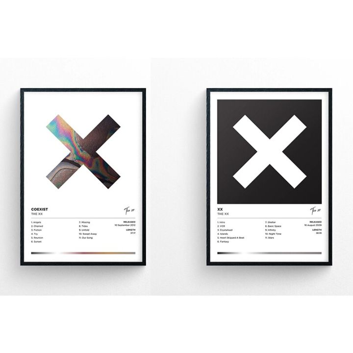 อังกฤษวง-xx-โปสเตอร์ผ้าใบพิมพ์เพลงผนังศิลปะรูปภาพเพลงอัลบั้มตกแต่งผนังความงามประดับห้อง-the-xx-สมาชิกโปสเตอร์ใหม่