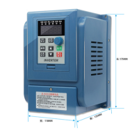 VFD ไดรฟ์ปรับความถี่ได้380โวลต์/2.2KW 3เฟสตัวควบคุมความเร็วอินเวอร์เตอร์มอเตอร์ VFD อินเวอร์เตอร์