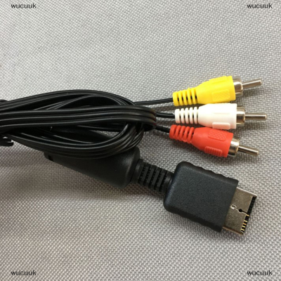 wucuuk AV Video Cable TV Audio Video STEREO CABLE A/V, PS PS3สำหรับ PlayStation PS1 PS2 PS3สาย Audio Video สำหรับ Sony 1/2/3