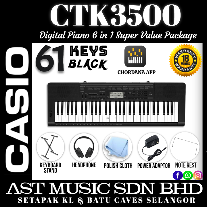 Casio ctk 2025 3500 lazada