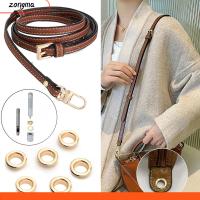 ZONGMA การแปลง อุปกรณ์เสริมกระเป๋า Crossbody อะไหล่สำหรับเปลี่ยน สายหนังแท้ เจาะรูตาไก่ เข็มขัดกระเป๋าถือ Punch buttonhole