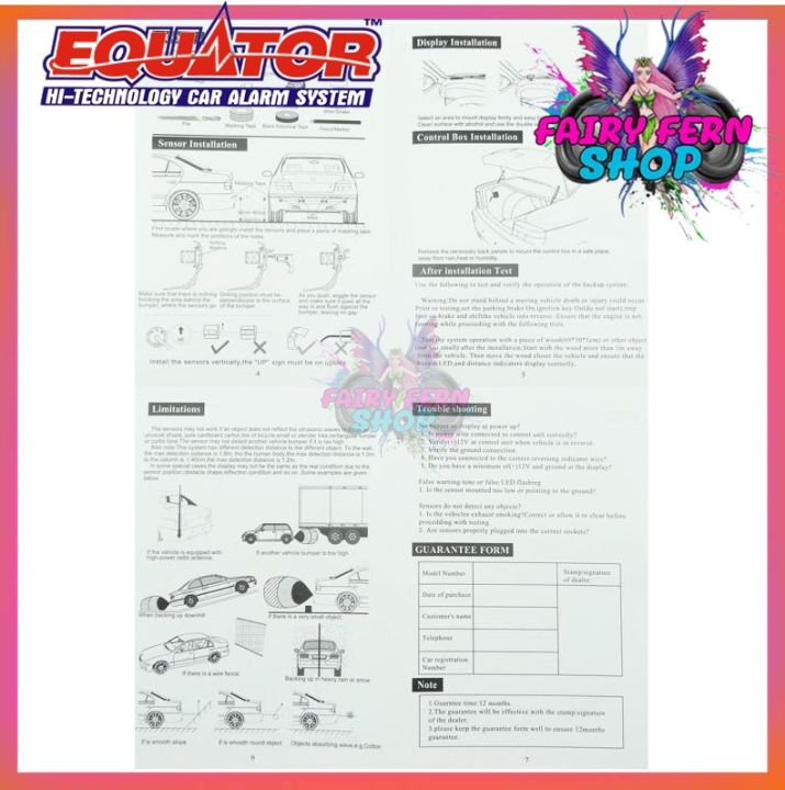 เซนเซอร์ถอยหลังติดรถยนต์-2-จุด-equator-เซ็นเซอร์ถอย-แบบเสียง-sensor-มีเสียงเตือน-สีทอง-เซนเซอร์ถอยหลัง-เซนเซอร์รถยนต์