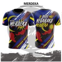 New Fashion3D print Promosi hebatT shirt Merdeka 2021 short sleeve/ long sleeve  Baju jersey Merdeka Sublimation Printed ready stock 2023