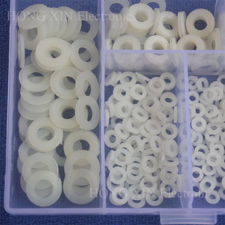 cw-500pcs-m2-m2-5-m3-m4-m5-m6-white-plastic-nylon-washer-flat-spacer-seals-gasket-ring-6-sizes