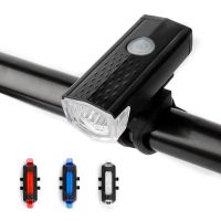 ❃♨✇ USB Rechargeable Bike Light Set Front Light with Taillight Easy to Install 3 Modes Bicycle Accessories for the Bicycle