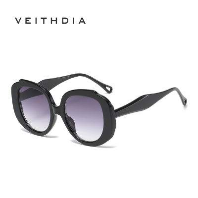 VEITHDIA สีลูกอมแฟชั่นแว่นตากันแดดกรอบขนาดใหญ่กลม S21258แว่นกันแดดสำหรับทั้งชายและหญิง