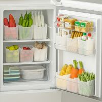 Creative Refrigerator Fresh Keeping Storage Box Plastic Storage Bins Refrigerator Side Door Vegetable Fruit Spice Organizer Tool