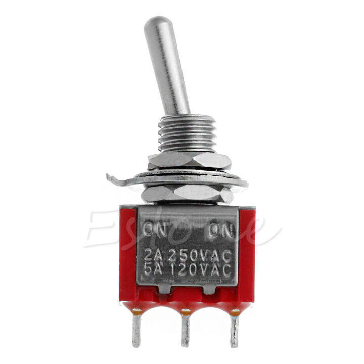 Haonuoke Momentary Toggle Switch 3 Terminal 2 Position (ON-ON) SPDT ...