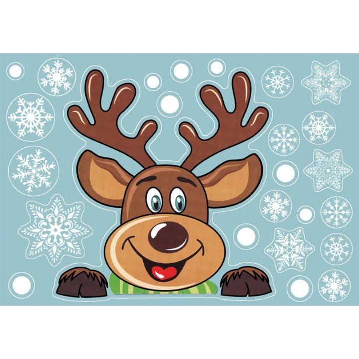 precious-christmas-self-adhesive-static-window-stickers-santa-claus-elk-glass-decals-decoration