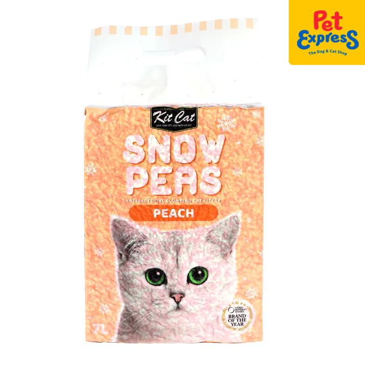Kit Cat Snow Peas Peach Antibacterial Clumping Cat Litter 7L Lazada PH