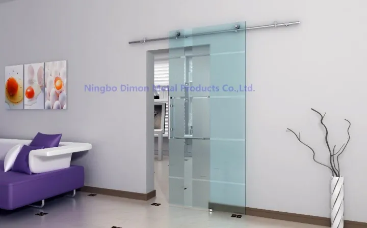 Free Shipping Dimon Stainless Steel 304 Polish Nice Style Glass Sliding ...