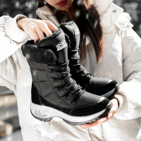 Moipheng Women Boots Winter Keep Warm Quality Mid-Calf Snow Boots Ladies Lace-up Comfortable Waterproof Booties Chaussures Femme