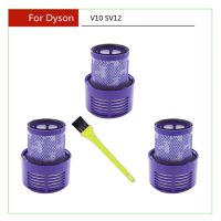 แผ่นกรองที่สามารถล้างทำความสะอาดได้สำหรับ Dyson V10 SV12ไซโคลนสัตว์แน่นอนทำความสะอาดเครื่องดูดฝุ่นตัวกรองอะไหล่เสริม