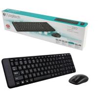 Logitech Wireless Combo MK220 ชุดคีย์บอร์ดและเมาส์ไร้สาย ของแท้ ประกันศูนย์ 3 ปี