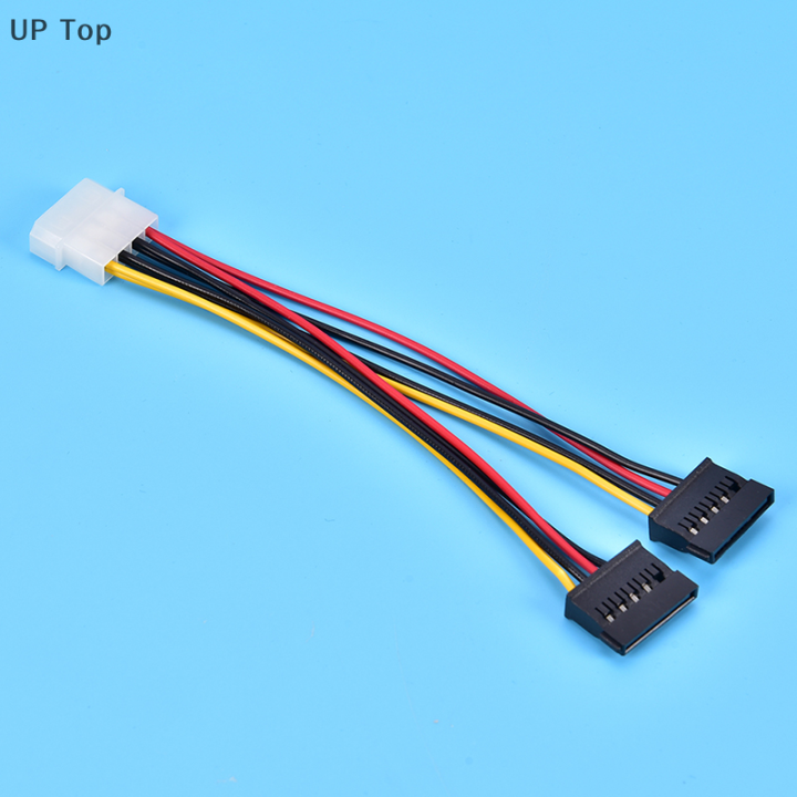 ด้านบน-ขายดี4pin-เป็น2-sata-อำนาจคู่-y-แยกสายอะแดปเตอร์-otg-นำ2ทาง4-pin-15ขา