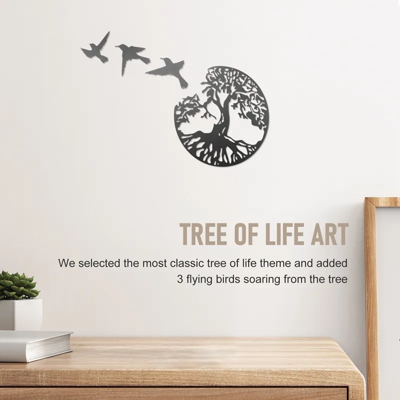 Metal Wall Art, Tree of Life Art, Metal Tree Family Sign, Wall ...