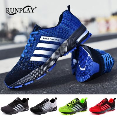 Fashion Mens Sneakers Big Size 48 Light Running Shoes Breathable Lace Up Casual Shoe Comfortable Non-slip Walking Sports Shoes