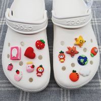 [Charming Deco] Fairy Tale Land Set (7 Pieces In 1 Set) Button Shoe Cute Croc Charms Decorations Accessories Shoes Charm Deco Jibbitz Shoes Diy Charms Sneaker