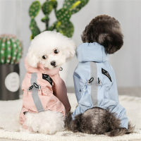 Reflective Dog Raincoat Waterproof Dog Clothes Jacket Puppy Chihuahua Jumpsuit Costume Small Medium Dogs Rain Coat Hooded Jacke