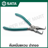 SATA คีมหนีบแหวน ปากงอ ขนาด 7 นิ้ว รุ่น 72005 ( Internal Snap Ring Pliers 7", Curved Tips )