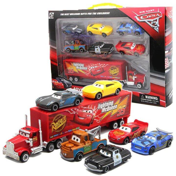 7 in 1 cars DisneyPixar Mac Lightning McQueen Car pullback Children's ...