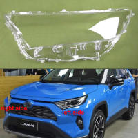 แผ่นปิดไฟหน้ารถสำหรับโตโยต้า RAV4ออริส2019 2020โป๊ะไฟแบบโปร่งใสไฟหน้าโป๊ะโคมไฟลูกแก้วอุปกรณ์เสริมรถยนต์