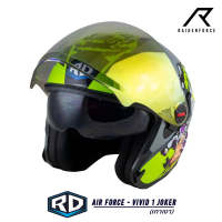 หมวกกันน็อค RANDOM HELMET Air Force - Vidvid 1 Joker เทาแลมโบ