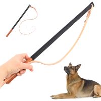Durable Pet Training Tool Strong Leather Dog Whip Leash Medium Large Dogs Training Whips Belt For Working Dogs French Bulldog