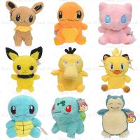 【CW】 2022 New Pokemon Plush Eevee Meowth Mew Charmander Bulbasaur Psyduck Stuffed Animals Stuffed Plush for Children Christmas Gift