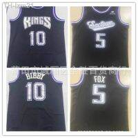 Kings 10 BIBBY 5 FOX ชุดบาสเก็ตบอลปักย้อนยุค