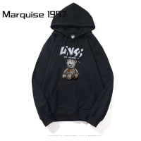 Marquise1997 เสื้อฮู้ด เสื้อแขนยาวอบอุ่น หลวมและสบาย ทันสมัย น่ารัก สไตล์ สบายๆ WWY2392Z6J 38Z230923